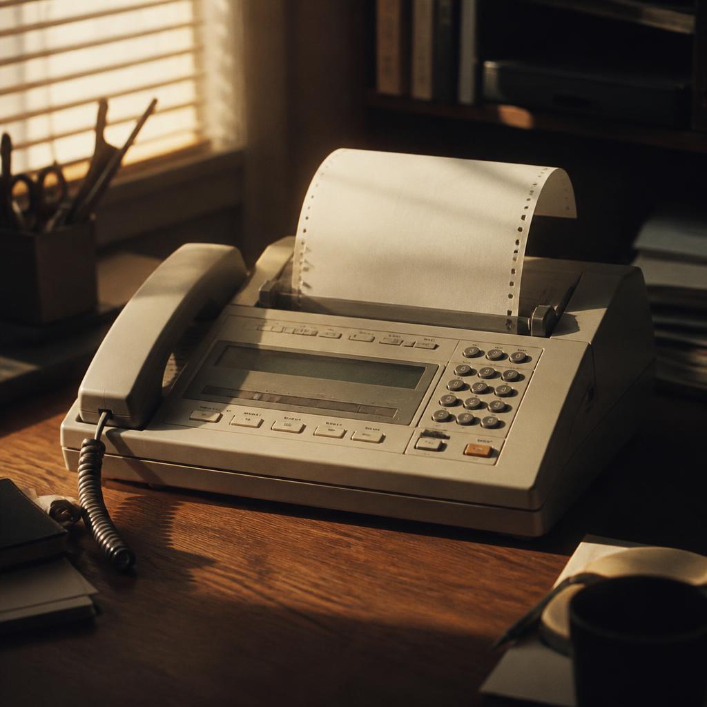 Nostaljik fax makinesi